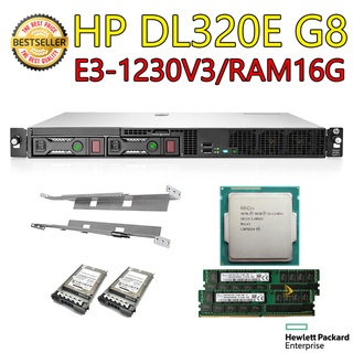 HP Server DL320E Gen8 CPU E3-1230V3 RAM16GB SSD500GB ส่งฟรี รับประกัน 1 ปีทั้งเครื่อง