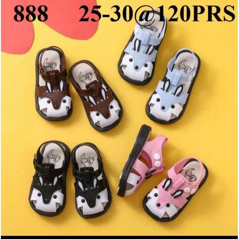 888 HYS รองเท้าแตะเด็กพร้อม FOX motif