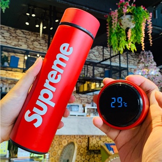 💯พร้อมส่ง++ Supreme ขวดน้ำเก็บความเย็น 500ml สุดเท่ห์ สินค้านำเข้า by Keepmellow