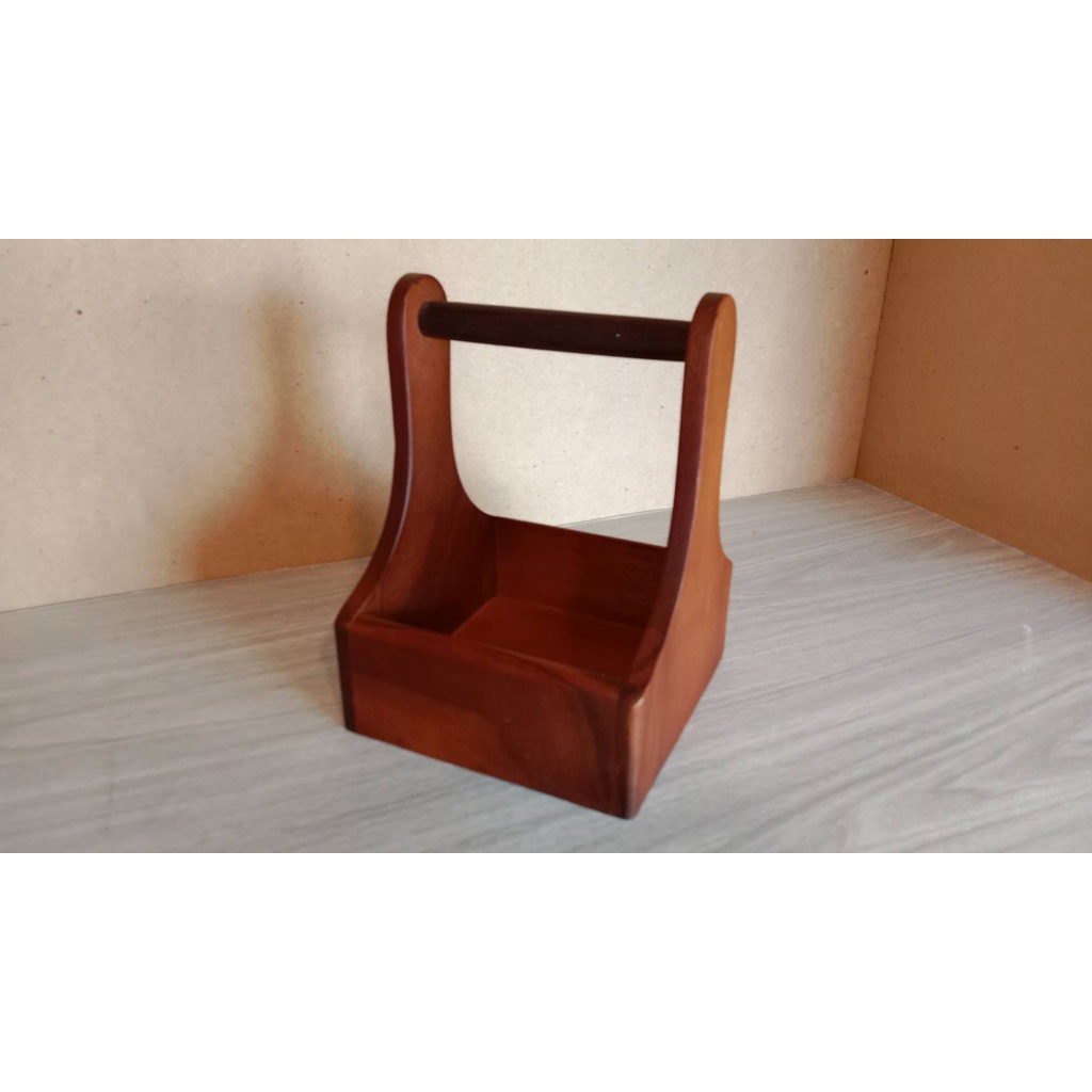 ตะกร้าใส่เครื่องปรุงไม้ แบบไม้ยาง Spice Rack (มีขนาด เล็ก/กลาง/ใหญ๋) - รูปที่ 6