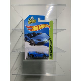 Hot wheels LAMBORGHINI AVENTADOR J 2014 HW WORKSHOP 196 OF 250 (Blue) ยับบ