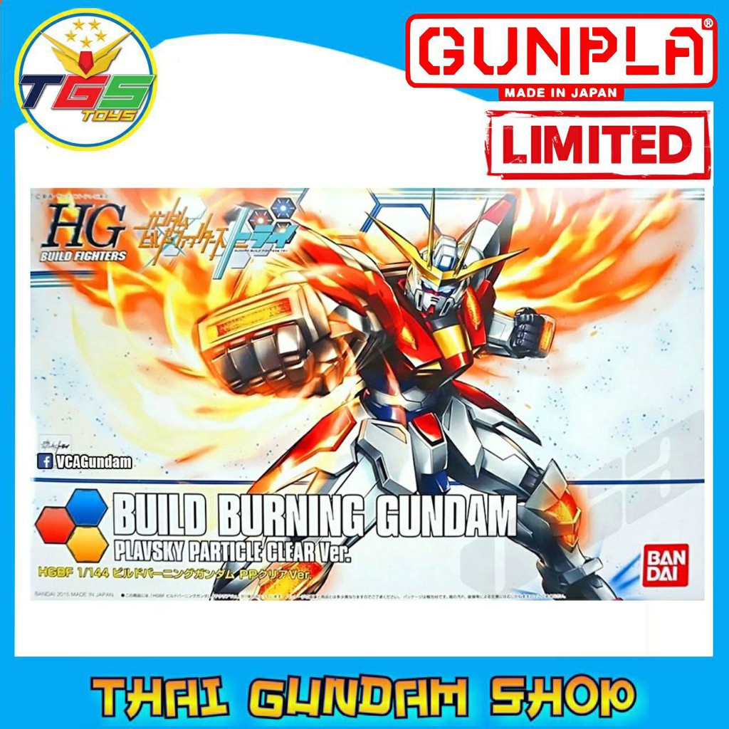 Tgshgbf Build Burning Gundam Plavsky Particle Clear Ver Bandai Expo