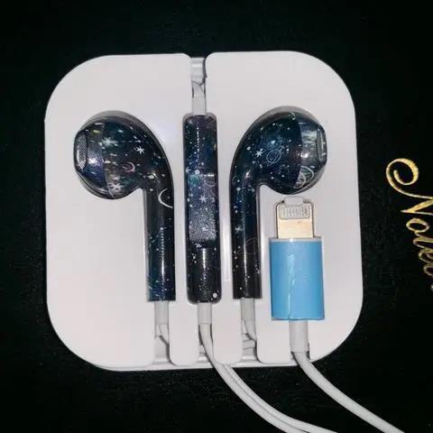 ∋Apple 12 earphones iPhoneX/7/8/11/xr original iPhone8plus flat head earphone cable earphone universal
