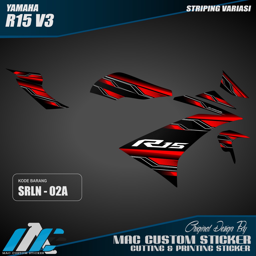 Yamaha R15 V3 VARIATION STRIPING - SRLN 02