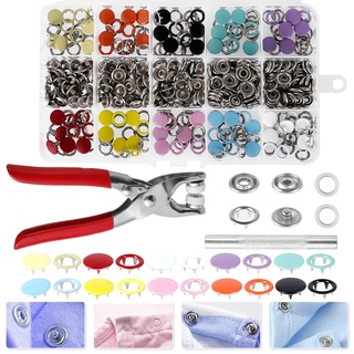 Snap Fastener Pliers Tool Kit Copper Press Studs Sewing Clothing Button