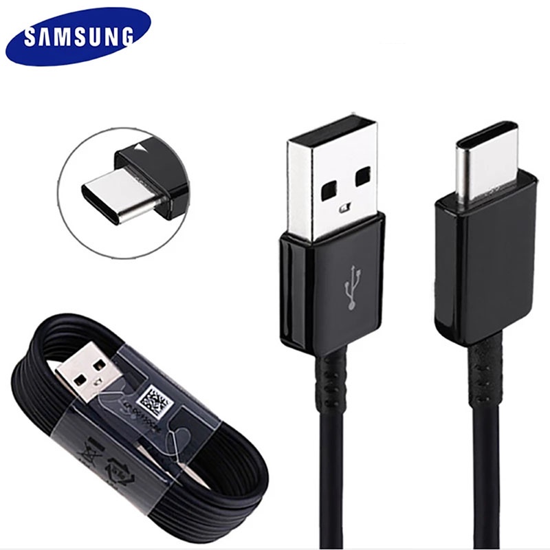 SAMSUNG สายชาร์จ USB เป็น Type-C 1 เมตร 2 เมตร สําหรับ Galaxy S8 S8+ S9 S10 Note 9 10