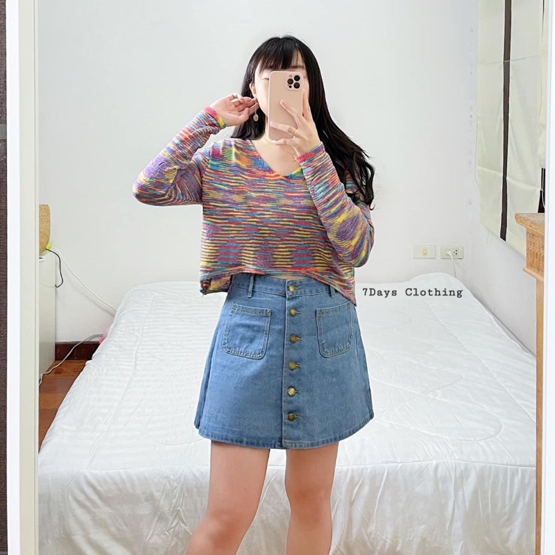 7Days Clothing : ครอปไหมพรม
