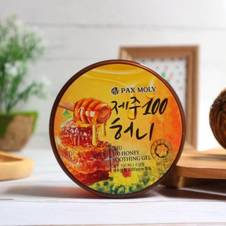 หมดอายุ 2024/01 [ของแท้/อย.ไทย] Paxmoly jeju 100 honey soothing gel MADE IN KOREA (กระปุกใหญ่ 300ml.)