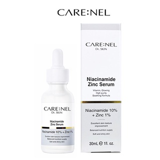 Carenel Niacinamide10%+Zinc1% เซรั่มไนอะซินาไมด์ K Beauty Hydrating เซรั่มบํารุงผิวหน้า รักษาสิว จุดด่างดํา รูขุมขน เซรั่มวิตามินบี ซี เซรั่มบํารุงผิวหน้า - 1fl.oz. (30 มล.)