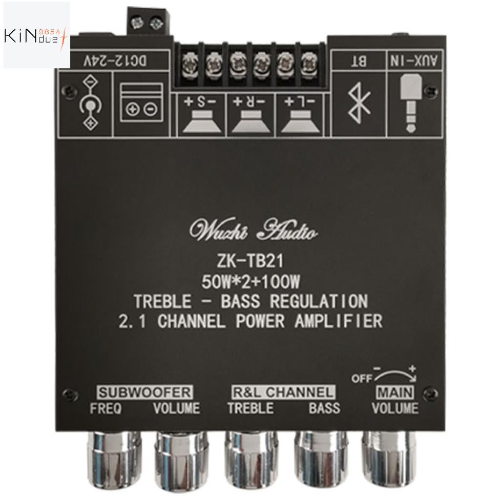 Zk - Tb 21 Tpa 3116 D 2 Bluetooth 5 . 0 แผ่นบอร์ดโมดูลขยายเสียงสเตอริโอ 50 Wx + 100 W 1 Channel Powe