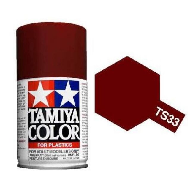 TAMIYA 85033 TS-33 DULL RED (FLAT) สีสเปรย์ทามิย่า พ่นโมเดล