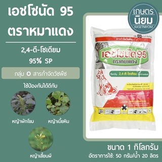 เอชโซนัด 95 ตราหมาแดง (2,4-ดี-โซเดียม 95% SP) 1 กิโลกรัม