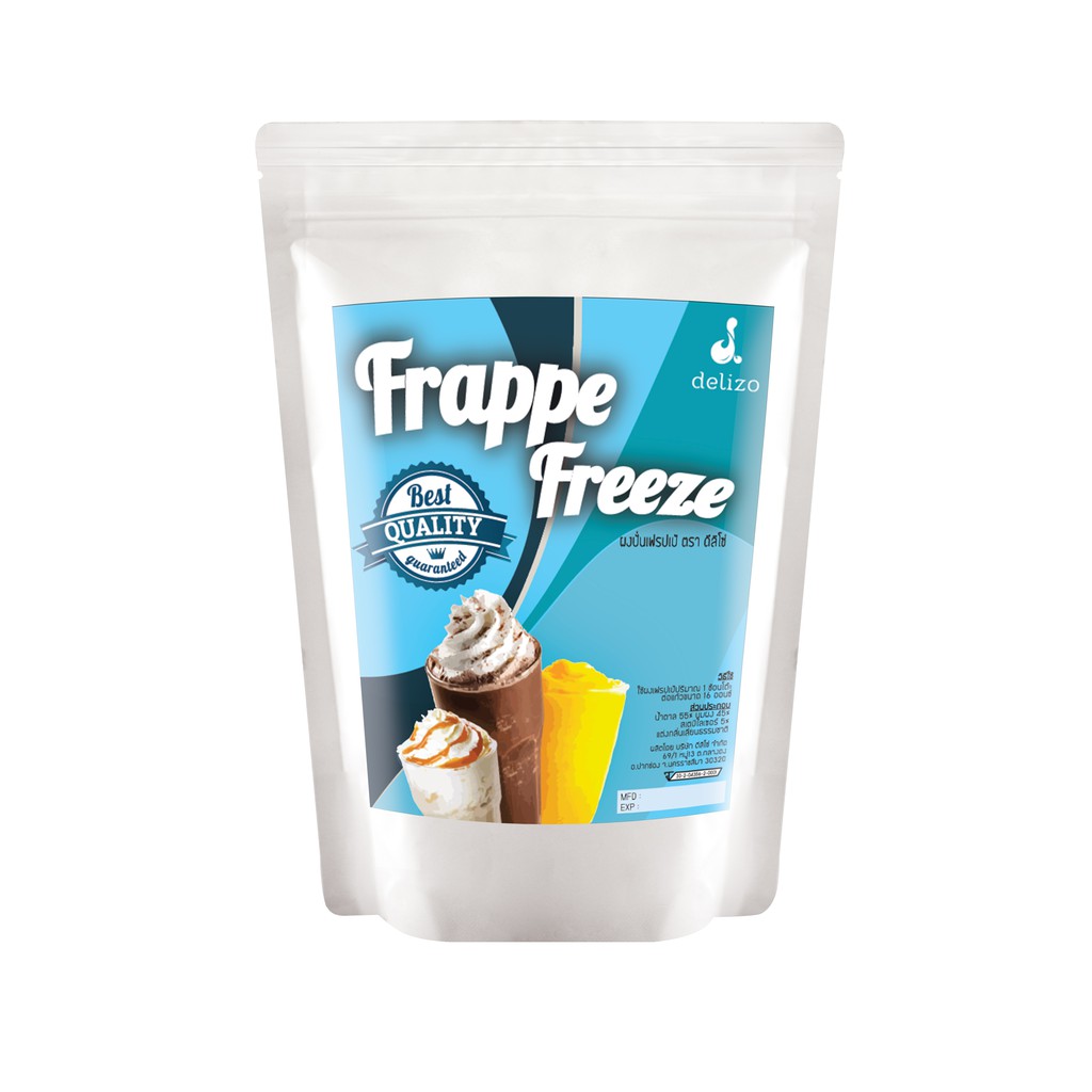 Delizo FRAPPE FREEZE ผงปั่น สำหรับใส่เครื่องดื่ม