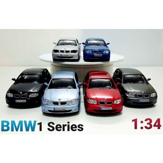 โมเดลรถเหล็ก BMW Serie1 รถโมเดล โมเดลรถบีเอ็มดับเบิ้ลยู  1:34 มี 6 สีให้เลือกสะสม ความยาวรถ 5 นิ้ว (ประมาณเท่าฝ่ามือ)