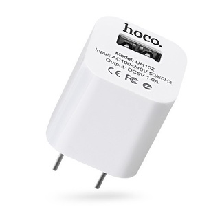 หัวชาร์จ Hoco UH102 (ส่งด่วน) 1.0 A หัวชาร์จusb ชุดชาร์จ US/EU Standard ผ่านมาตราฐานอุตสาหกรรม CE FCC ROHS