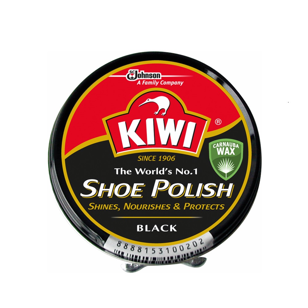 กีวี ตลับขัดรองเท้า 45มล. สีดำ Kiwi Shoe Paste Black 45ml