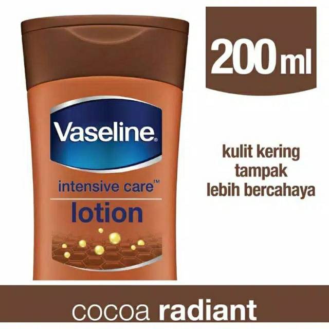 Vaseline โลชั่นบํารุงผิว Cocoa Radiant 200มล.