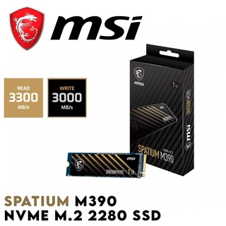 250GB,500GB,1TB SSD (เอสเอสดี) MSI SPATIUM M390 NVMe M.2 PCIe Gen3x4 M.2 2280 ประกัน 5 ปี