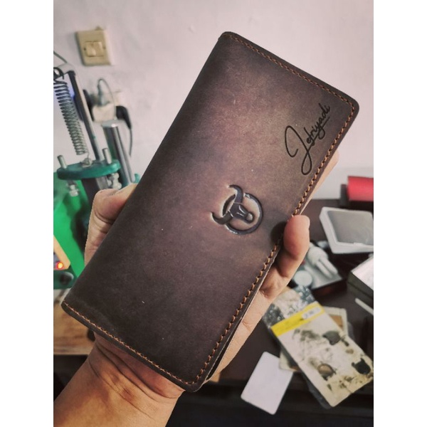 New Crazy Horse GIla Horse wallet เกรดสูงสุด รุ่นยาว เหมือน Ishiya