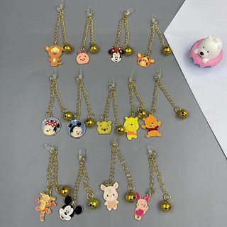 Disney Keychain Bell โทรศัพท์มือถือ จุกกันฝุ่น พวงกุญแจห้อยโทรศัพท์ แจ็คโทรศัพท์ พวงกุญแจ phone charm