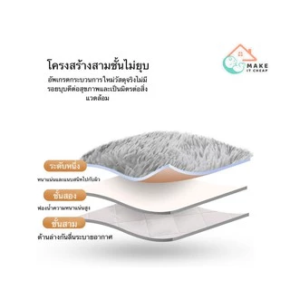 พรมขนฟู พรมห้องนอน พรมตกแต่งบ้าน นุ่มสบายไม่ระคายผิว กันลื่น ไม่อมฝุ่น ซักง่าย