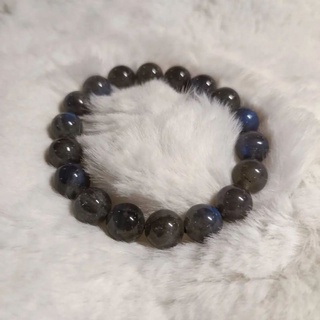 ลาบลาดอไลต์ (Labradorite)"หินพ่อมด" ขนาดหิน 11 mm ขนาดข้อมือ 16-17 cm🧙‍♂️ราคา 1290 บาท🧙‍♂️