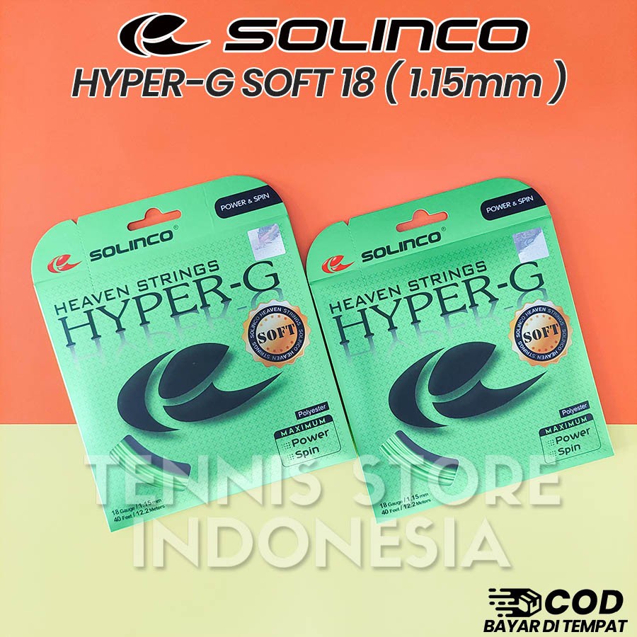 Solinco Hyper-G Soft Tennis String 1.15/18 String Original