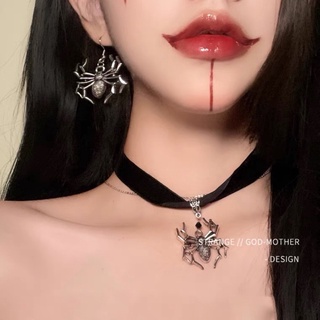 🔥Sale🔥ต่างหูรูปแมงมุม Spider Gothic Earrings พร้อมส่ง