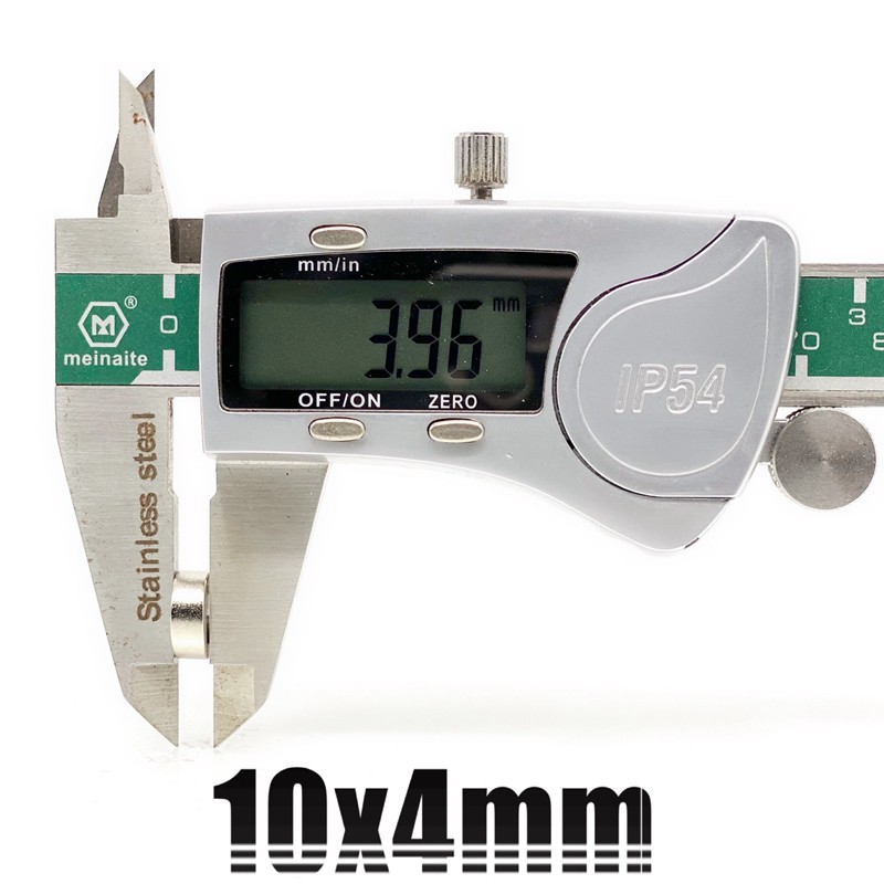 10ชิ้น แม่เหล็กนีโอไดเมียม 10x4มิล กลมแบน 104มิล Magnet รูปที่ 6