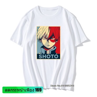 เสื้อยืด พิมพ์ลายโปสเตอร์ My Hero Academia สไตล์ญี่ปุ่น