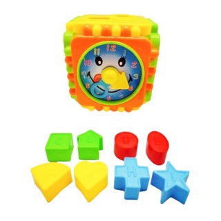 Funny Block Cube ลูกเต๋าหยอดบล็อก กล่องกิจกรรมเล็ก มีหลายหน้า ของเล่นเด็กอ่อน บล็อคตัวต่อ