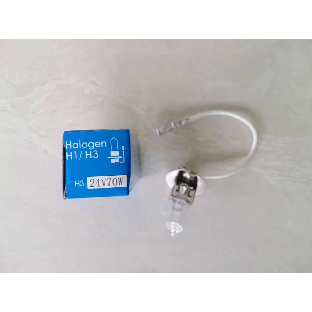 หลอดไฟ  H3  24V 70W    ไต้หวัน   หลอดละ45บาท