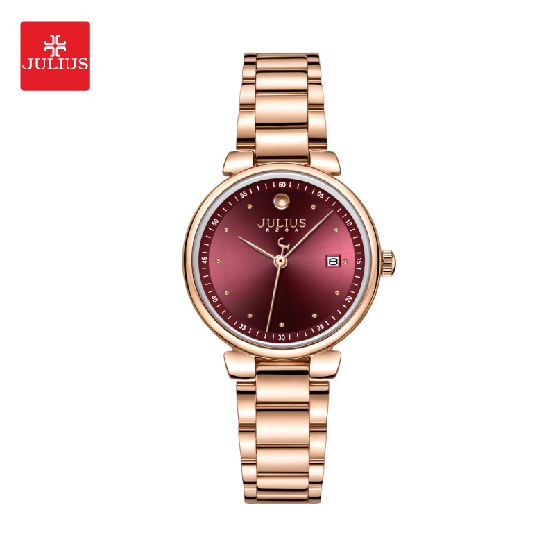 Julius นาฬิกาข้อมือผู้หญิง JA-1361 สายสแตนเลส หน้าปัดกลม แบรนด์เกาหลี แฟชั่นฮิตข