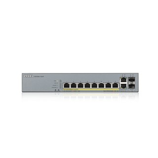 ZYXEL 8-port GbE GS1350-12HP Smart Managed PoE Switch with GbE Uplink (Warranty LT) #สินค้าใหม่ประกันศูนย์100%