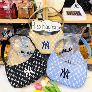 ⭐️แท้💯% พร้อมส่ง MLB MONOGRAM Hobo Bag NEW YORK YANKEES New collection (รุ่นใหม่)