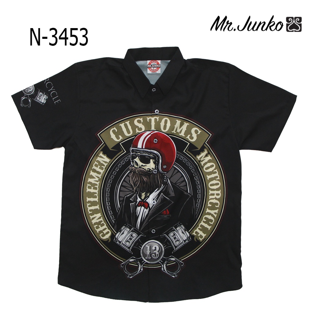 ส่งฟรี เสื้อเชิ้ต งานต่อลาย Mr-Junko ผ้านิ่มใส่สบายไม่ร้อน N-3453