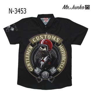 ⚡ ส่งฟรี⚡เสื้อเชิ้ต งานต่อลาย Mr-Junko ผ้านิ่มใส่สบายไม่ร้อน N-3453