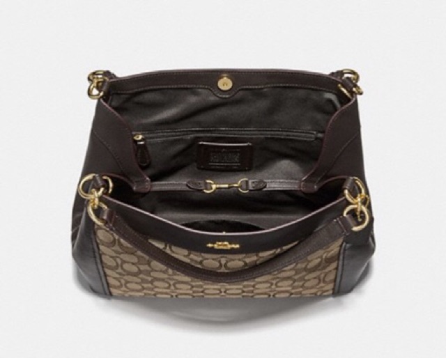 small lexy shoulder bag in signature jacquard