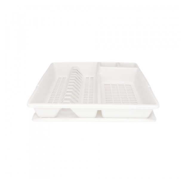 AjuShop-GOME ที่คว่ำจานพลาสติก 37.5x45x9 ซม. PRO KITCH05 สีขาว