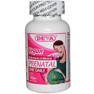 Deva, Vegan, Prenatal, Multivitamin &amp; Mineral, One Daily, 90 Coated Tablets