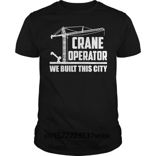 เสื้อยืดแขนสั้นลําลอง พิมพ์ลาย Novelty Crane Operator พลัสไซซ์ สําหรับผู้ชาย