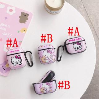 เคสแข็ง สําหรับ AirPods Pro2 Airpods Pro Airpods 3 gen3 Airpods 2 Cartoon เฮลโลคิตตี้ Hello Kitty Cat AirPods Hard Case