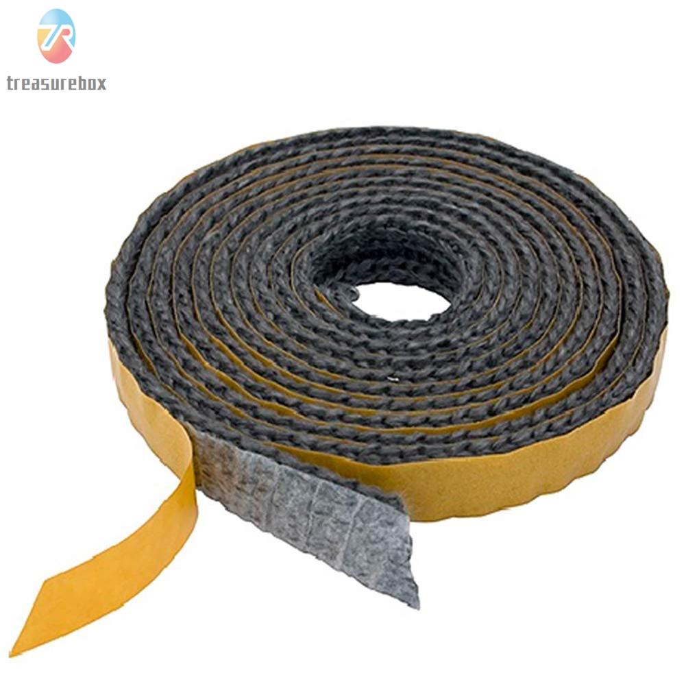 TRSBXSelf Adhesive Glass Seal Fire Rope Flat Stove Rope Hearth Rope 2M ...
