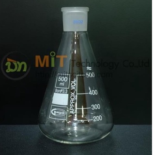 071.202 Erlenmeyer Flask w/Joint 29/32 100ML 250ML 500ML 1000ML 2000ML ยี่ห้อ GLASSCO