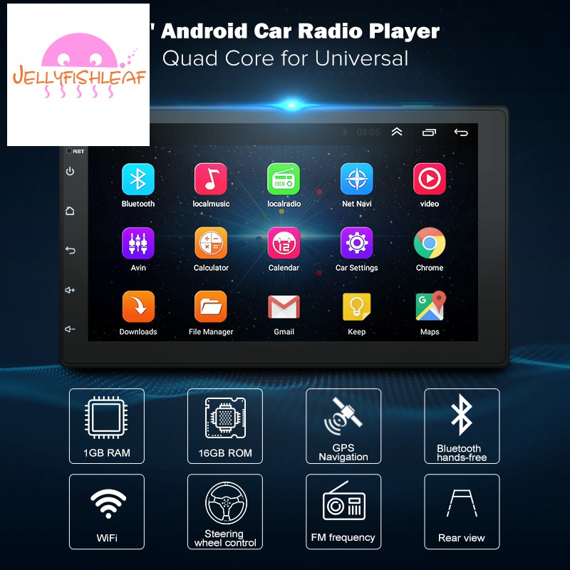 Quad Core Android 8 1 1gb Ram 7 Double 2din Car Stereo Radio Gps Navi Dab Obd2 Vehicle Electronics Gps Consumer Electronics