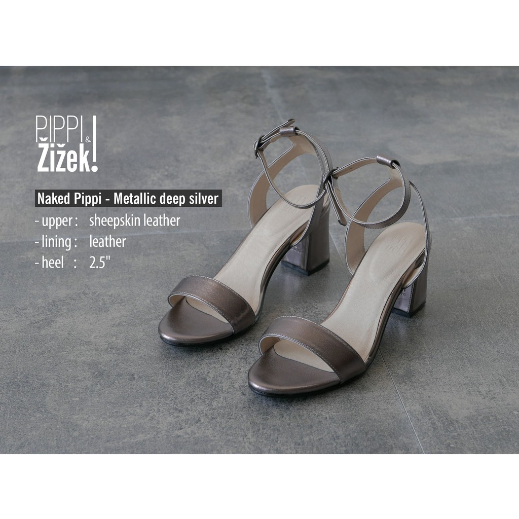 รองเท้าส้นสูง ลดราคา ล้างสต๊อก รุ่น Naked Pippi Silver, Naked Pippi Black