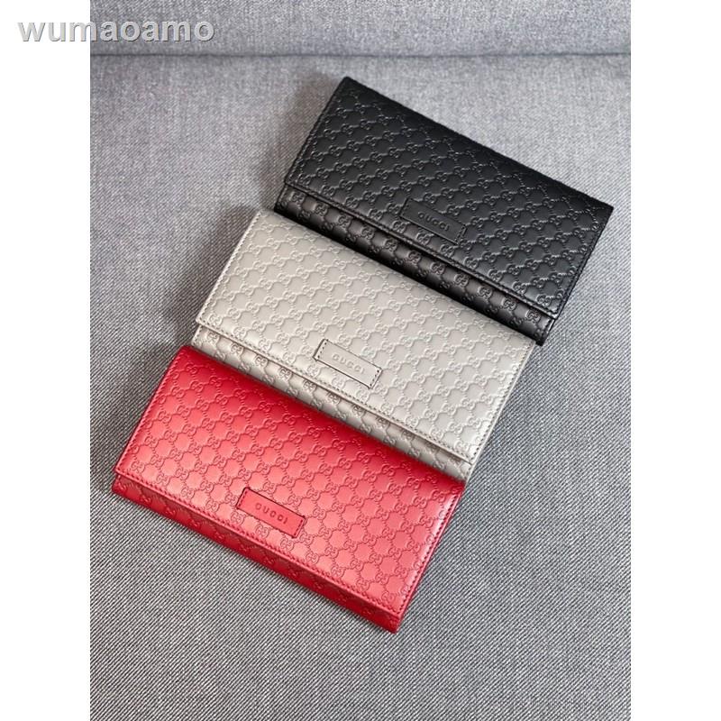 ✉(ผ่อน0%)📌แท้💯 กระเป๋าสตางค์ Gucci GG long wallet มี 3 สี2021 ทันสมัยที่สุด