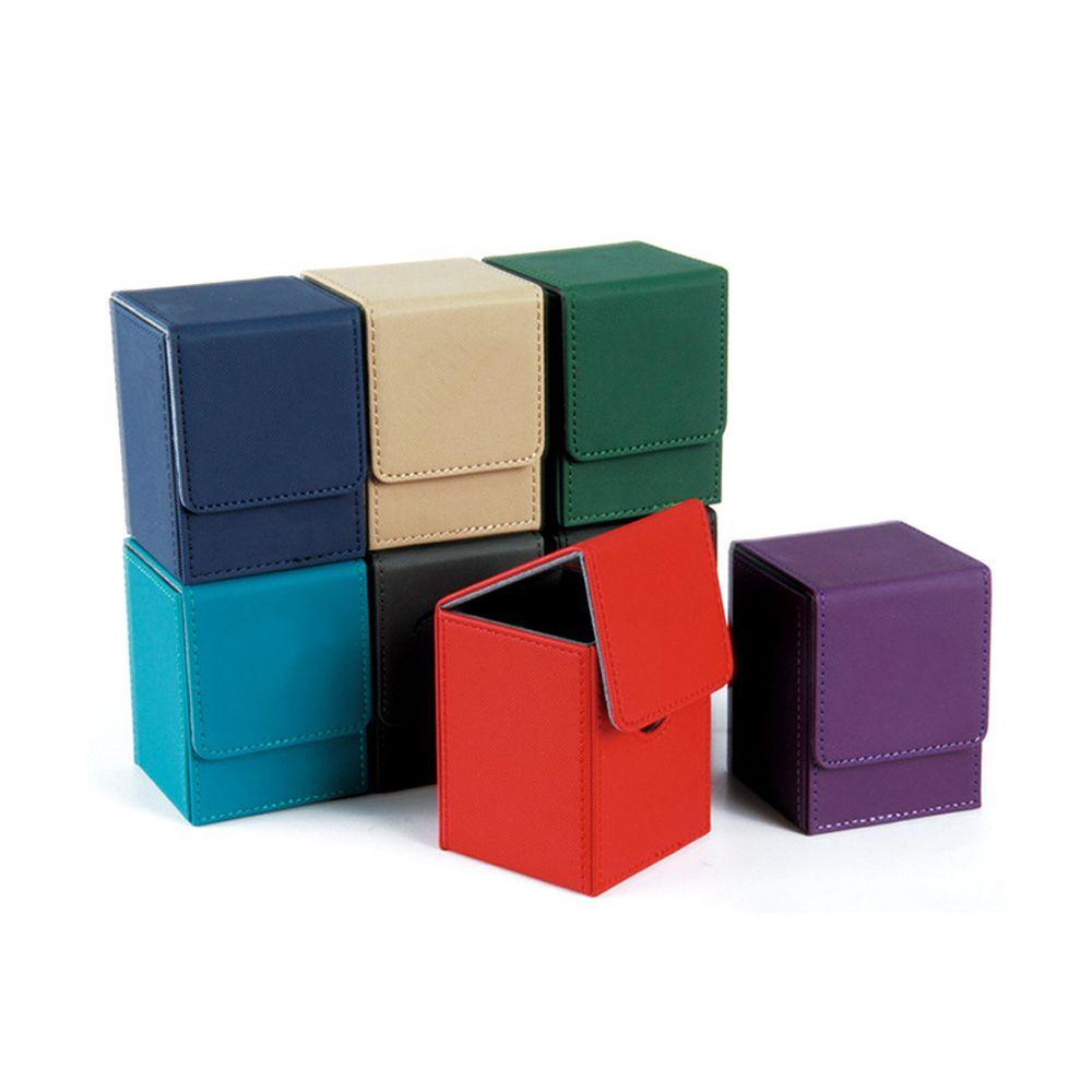 DESMNDRI Deck Box การ์ดเกม 100 + คอลเลกชันเกม MTG หนัง PU ของขวัญกล่องของเล่นกล่องเก็บการ์ด