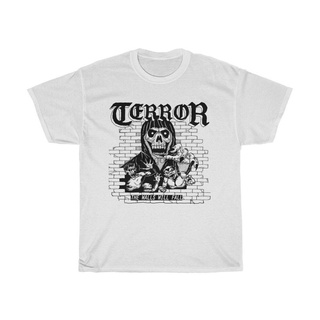 ผ้าฝ้ายคอกลมเสื้อยืดผ้าฝ้าย พิมพ์ลาย Terror Terror The Walls Will Fall Terror Band สไตล์คลาสสิก สําหรับผู้ชาย GFDSF61EW2