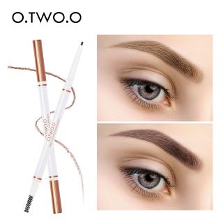 O.TWO.O ดินสอเขียนคิ้วกันน้ำธรรมชาติติดทนนานอัลตร้าไฟน์ 1.5mm ตาคิ้วสีเครื่องสำอางสีน้ำตาลสีคิ้วแต่งหน้า # 9991